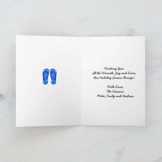 Vrolijk kerstfeest Florida Humor Kaart (Binnen)