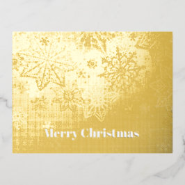 "Vrolijk kerstfeest" Folie Feestdagen Briefkaart