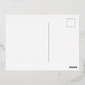 "Vrolijk kerstfeest" Folie Feestdagen Briefkaart (Achterkant)