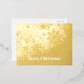 "Vrolijk kerstfeest" Folie Feestdagen Briefkaart (Voorkant / Achterkant)