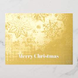 "Vrolijk kerstfeest" Folie Feestdagen Briefkaart