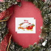 Vrolijk kerstfeest folie feestdagen briefkaart