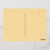 Vrolijk kerstfeest folie feestdagen briefkaart (Achterkant)