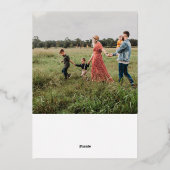 Vrolijk kerstfeest folie feestdagenkaart (Achterkant)