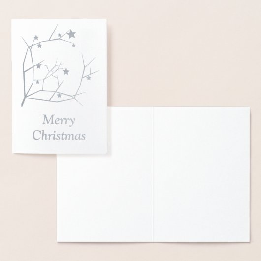 Vrolijk kerstfeest folie kaarten (Display)