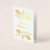 Vrolijk kerstfeest folie kaarten (Voorkant)