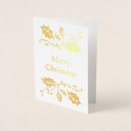 Vrolijk kerstfeest folie kaarten