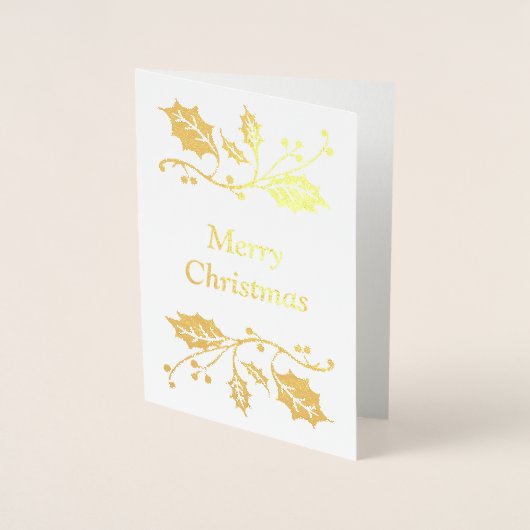 Vrolijk kerstfeest folie kaarten (Voorkant)