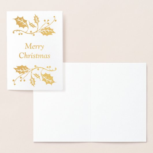 Vrolijk kerstfeest folie kaarten (Display)