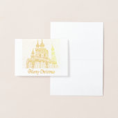 Vrolijk kerstfeest folie kaarten (Display)