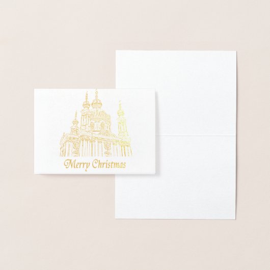 Vrolijk kerstfeest folie kaarten (Display)