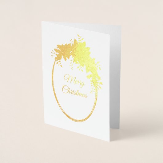 Vrolijk kerstfeest folie kaarten (Voorkant)