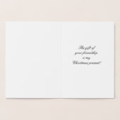 Vrolijk kerstfeest folie kaarten (Binnen)