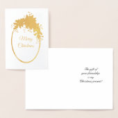 Vrolijk kerstfeest folie kaarten (Display)