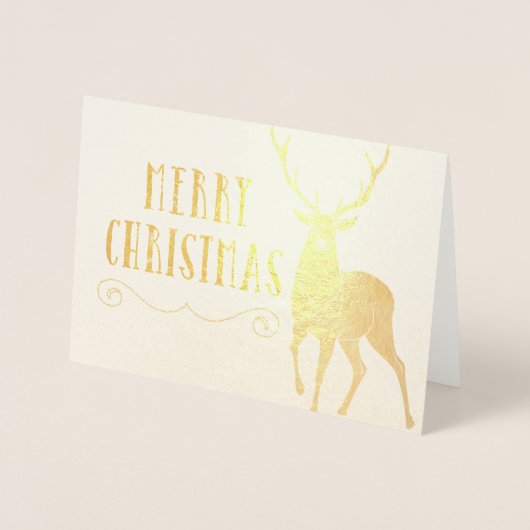 Vrolijk kerstfeest folie kaarten (Voorkant)
