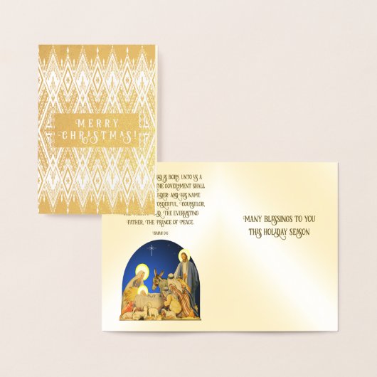 Vrolijk kerstfeest folie kaarten (Display)