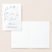 Vrolijk kerstfeest folie kaarten (Display)