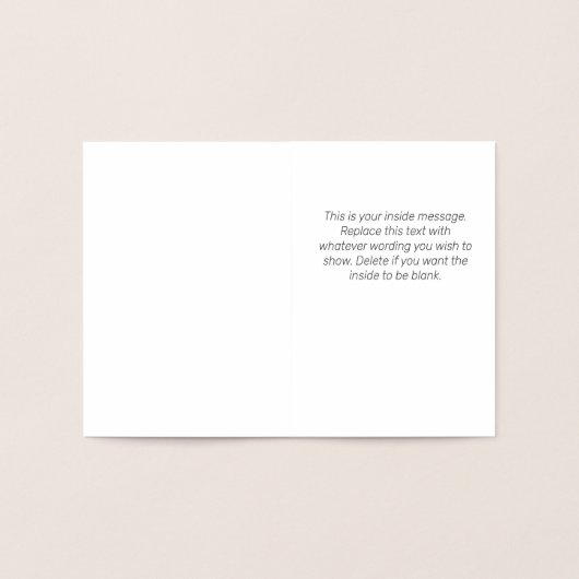 Vrolijk kerstfeest folie kaarten (Binnen)