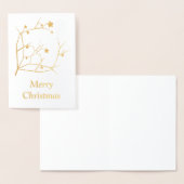 Vrolijk kerstfeest folie kaarten (Display)