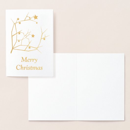 Vrolijk kerstfeest folie kaarten (Display)