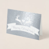 Vrolijk kerstfeest folie kaarten (Voorkant)