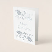 Vrolijk kerstfeest folie kaarten (Voorkant)