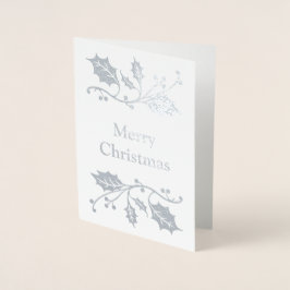 Vrolijk kerstfeest folie kaarten