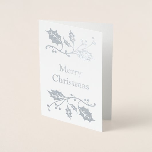 Vrolijk kerstfeest folie kaarten (Voorkant)