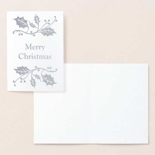 Vrolijk kerstfeest folie kaarten (Display)