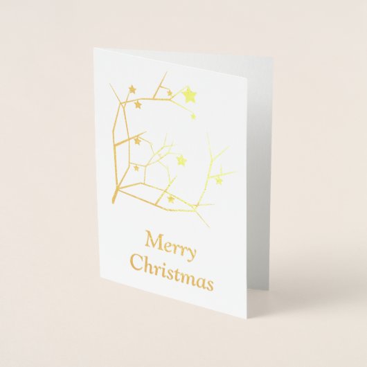 Vrolijk kerstfeest folie kaarten (Voorkant)