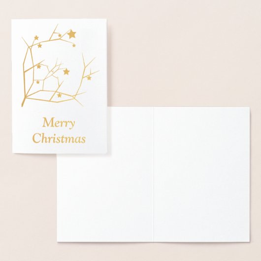 Vrolijk kerstfeest folie kaarten (Display)