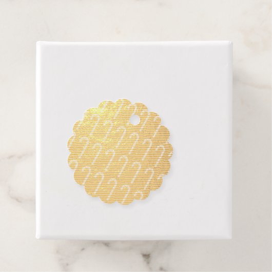 Vrolijk kerstfeest Folie Label (Met doos)