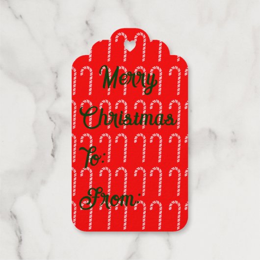 Vrolijk kerstfeest Folie Label (Achterkant)