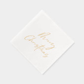 Vrolijk kerstfeest folie servetten (Rechts)