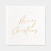 Vrolijk kerstfeest folie servetten (Voorkant)