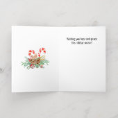 Vrolijk kerstfeest folie wenskaart (Binnenlaag)