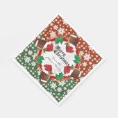 Vrolijk kerstfeest Football liefhebbers Servetten (Hoek)