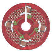 Vrolijk kerstfeest Football Lovers Kerstboom Rok (Voorkant)