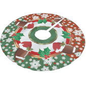 Vrolijk kerstfeest Football Lovers Kerstboom Rok (Gekanteld)