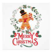 Vrolijk kerstfeest foto afdruk (Voorkant)