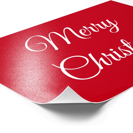 Vrolijk kerstfeest foto afdruk (Hoek)