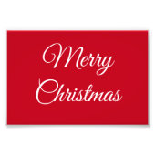 Vrolijk kerstfeest foto afdruk (Voorkant)