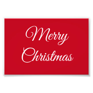 Vrolijk kerstfeest foto afdruk