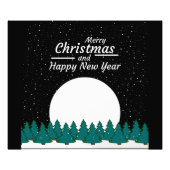 Vrolijk kerstfeest foto afdruk (Voorkant)