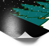 Vrolijk kerstfeest foto afdruk (Hoek)