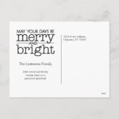 Vrolijk kerstfeest - Foto - Berry Wreath Feestdagenkaart (Achterkant)