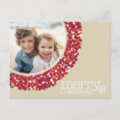 Vrolijk kerstfeest - Foto - Berry wreath Feestdagenkaart (Voorkant)