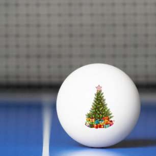 Vrolijk Kerstfeest Foto Bild Tamplate Santa Snow Pingpongbal