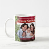 Vrolijk kerstfeest Foto Feestdagen personaliseren Koffiemok (Links)