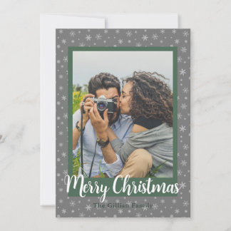 Vrolijk kerstfeest foto feestdagenkaart